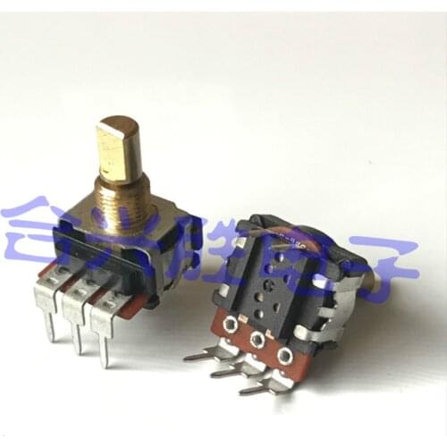 Mechanical encoder with switch MC-288V Smooth non-positioning 12 pulses Shaft length 15mm