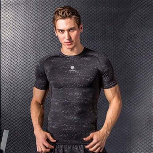 Men T-shirt M-5XL Large Size Fitness Casual Wear Breathable Sweat Quick Dry Moveable Soft Fabric Elastic Sports T-shirt