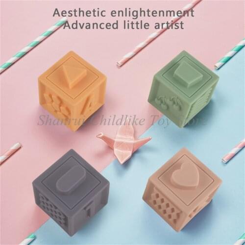 6pcs Soft Building Blocks Number And Animal , Bricks Assembled Accessories Pinch Toys, Bathroom Toys For Children Baby