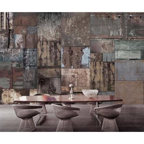 Bacal Custom wallpaper vintage tin art background wall painting living room bedroom TV background walls murals 3d wallpaper