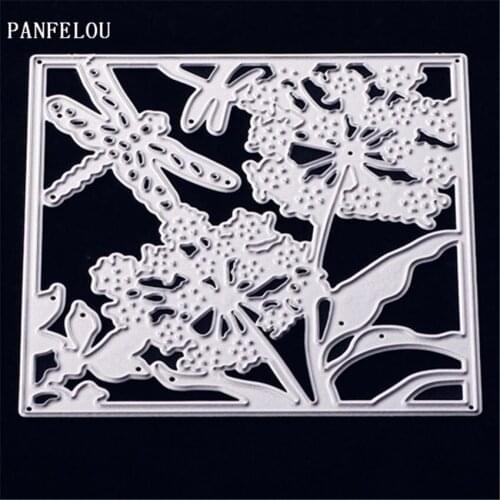 PANFELOU The Dragonflies spend metal crafts paper die cutting dies for Scrapbooking/DIY wedding Halloween Hand account cards