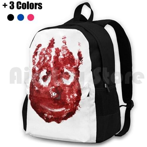Cast Away Outdoor Hiking Backpack Riding Climbing Sports Bag Castaway Tom Hanks Volleyball Movies Handpainted Red Chuck Noland