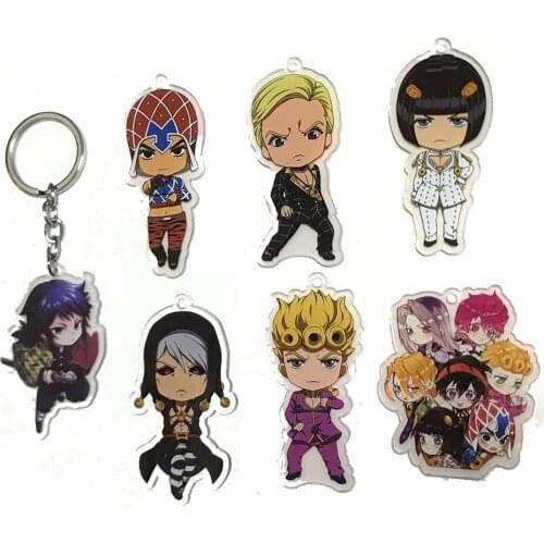JOJOS BIZARRE ADVENTURE Original Japanese anime figure acrylic mobile phone charms keychain strap keyring