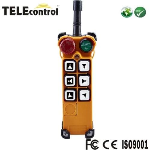 Telecontrol F26-C2 wireless industrial radio remote control station emitters with 2 dual speed push buttons