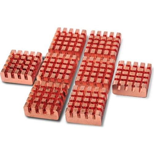 RHS-03 Memory Graphics Card Heat Sink with Adhesive Pure Copper for Notebook PC Motherboard 8pcs/set