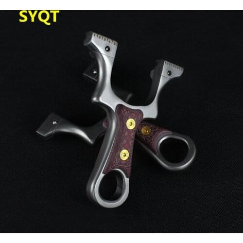 High-quality Catapult New Stainless Steel Slingshot Hunting Slingshot And Rubber Band Outdoor Shooting Game Hunting Catapult
