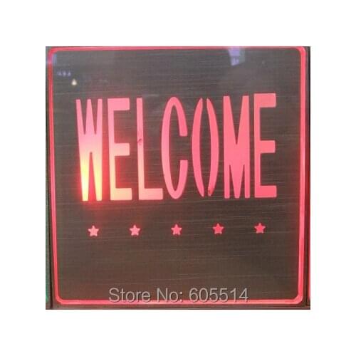 [Seven Neon]Free shipping 20sets 200*200*30mm square shape led singnal light led indicator for welcome signal