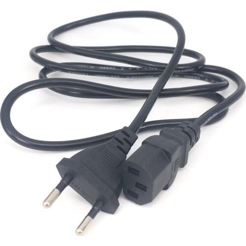 EU Euro 2-prong AC power cord cable lead EU CEE716P to IEC 320 C13 for Laptop Charger Power Cords 1000W