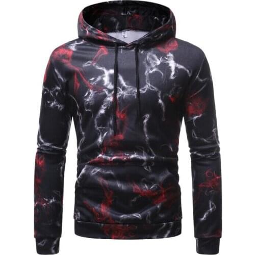 Men/Women Sweatshirt Hooded 3d Brand Clothing Cap Hoody Print Sweatshirts Print Watercolor Dreamy Smoke Lines Thin Style Autumn