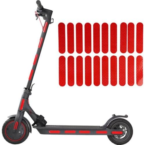 Scooter Universal Body Wheel Hub Reflective Stickers for M365 Pro G30 Max ES Skateboard Night Safety Reflex Stickers Parts