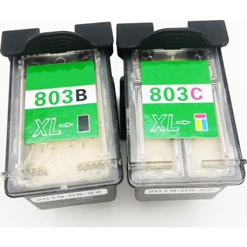 Vilaxh Empty Edible Ink For HP803 Cartridge For Coffee Food Cake Bread Latte Cookie Printer Cartridge for Epson Inkjet Printers