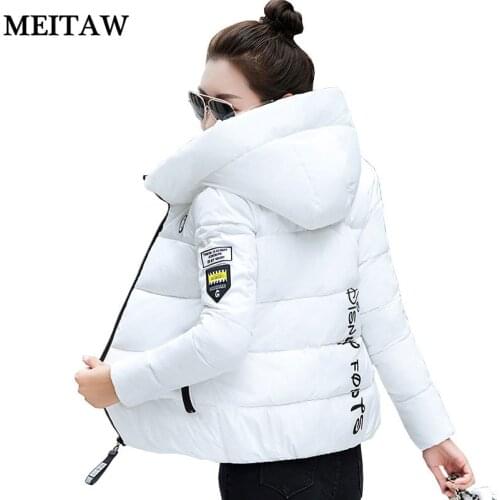 5XL 2021 Winter Women Hooded Down Jacket Casual Long Sleeve Zippers Short Outerwear Female Korean Warm Down Coat Tops Plus Size