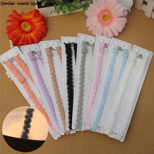 New Brand Multi-color Wide Bra Straps Sexy Decorative Womens Bra Straps Adjustable Intimates Accessories 5 Colors 1 Pair