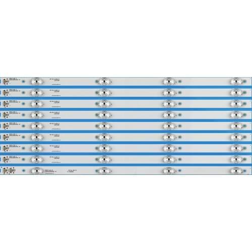 9PCS/set LED backlight 4 lamps 4C-LB5504-HR17J 4C-LB5504-HR18J 55HR330M04B5 V4 for 55T1YP 55BC7600 55U6780C screen LVU550ND1L