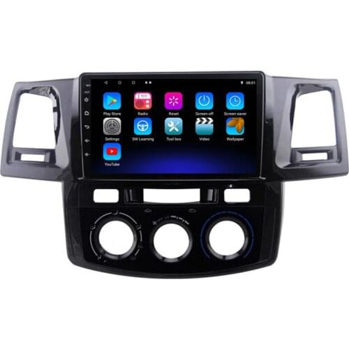 2 din 8 core android 10 car radio auto stereo for Toyota Fortuner Hilux 2007 2008 2012 2014 navigation GPS DVD Multimedia Player