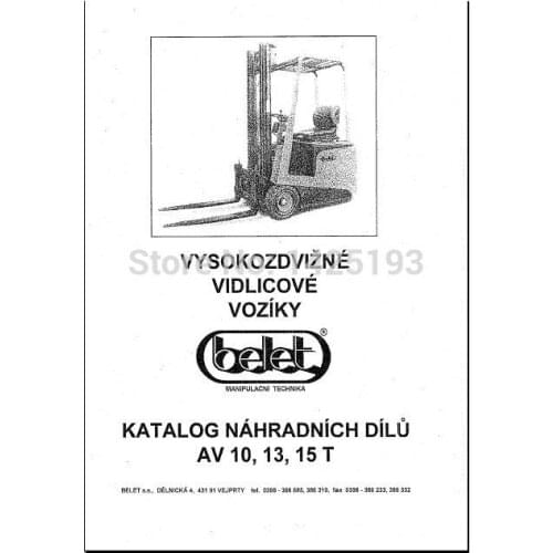 Belet ForkLift Spare parts catalog