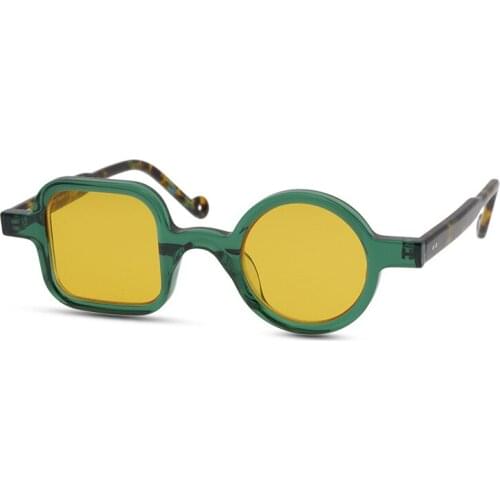 Belight Optical Women Men UV400 Protection Round Square Shape Vintage Retro Acetate Sunglasses with Case Oculos RE BUTLLEY