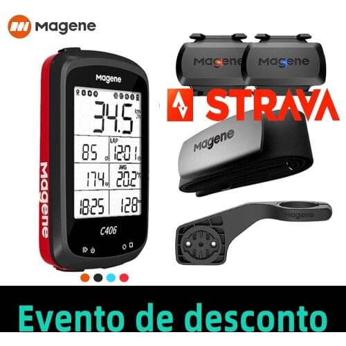 Magene C406 GPS Bicycle Speedometer Wireless Bike Computer Bluetooth ANT+ Heart Rate Speed Cadence Sensor For Wahoo Zwift Strava