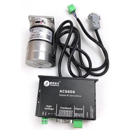 Leadshine 180W Brushless Servo DC Motor+Drive Kits 57BL180D-1000+ACS606 Brushless Controller 36V Circular Flange 82ozin 0.57NM