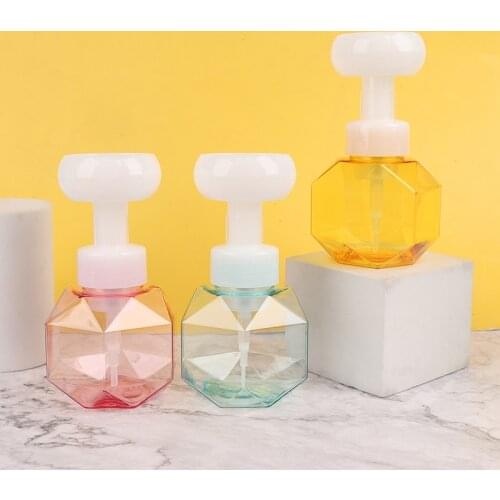 Flower Foam Bottle Refillable Hand Soap Dispenser Bathroom Pump Blister Bottle