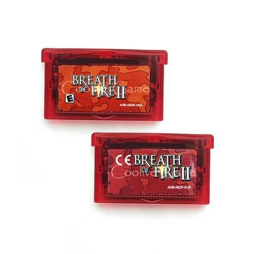 Breath of Fire 2 II US/EU Version for 32 Bit Handheld Console Video Game Cartridge Console Card