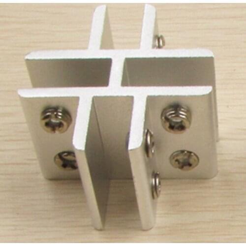 Hot sale 2pcs/lot aluminium partition glass support glass fixing clamps for glass wooden Acrylic 8-12mm