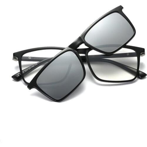 Width-137 eyewear magnetic clip spring hinge men set sunglass eyeglasses frame with clip polarized goggle sunglasses frame women