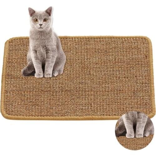 Cat Scratcher Board Natural Sisal Cat Scratching Mat Cat Grinding Claws Mat Furniture Protector Cat Sleeping Mat Supplies