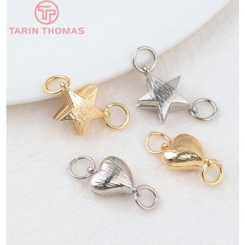 4 Sets 10MM 8x11.5MM 24K Gold Color Brass Magnetic Bracelet Clasp Beads High Quality for Diy Jewelry Making Findings Accessories