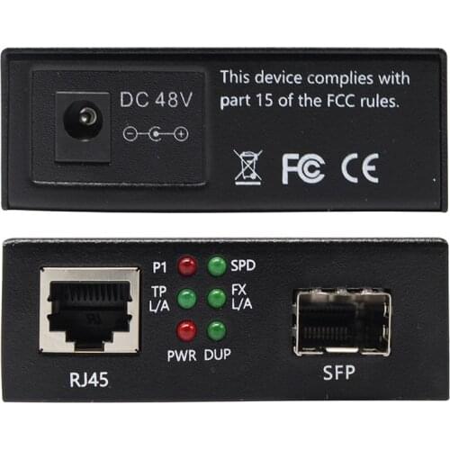 POE (PSE) 10/100Base-TX to 100Base-FX Ethernet Media Converter