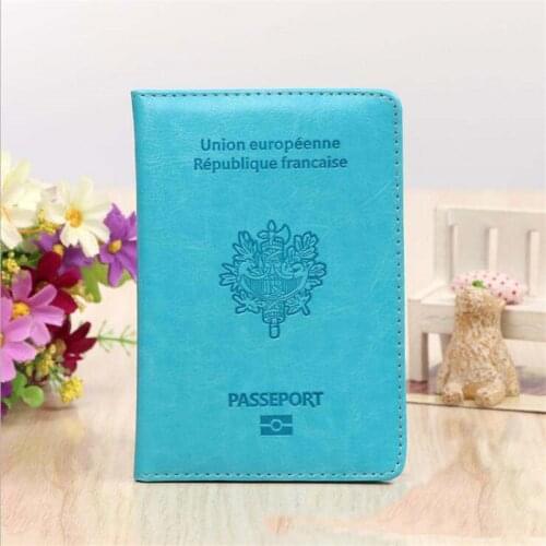Fashion Passport Cover France Original Edition Passeport Covers for Francais Travel Pasport Etui Passeport France Card Case