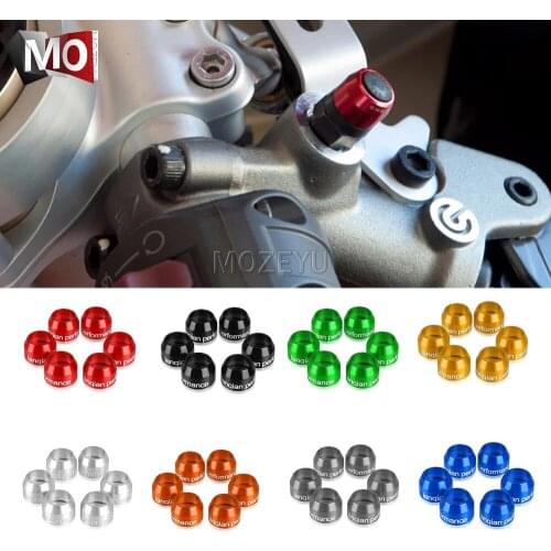 Motorcycle Universal Billet Bleed Valve Cover Kit For Aprilia RSV4 RR/RF TUONO V4 1100RR RSV4R DORSODURO 750 900 1000 1200 RS250