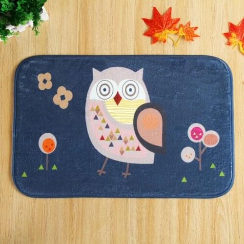 The latest design Black Owl bedroom home in front of non-slip mats