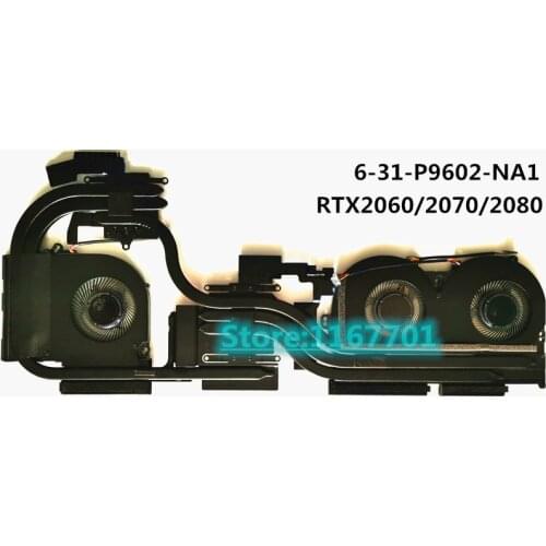 Laptop CPU/GPU cooling Radiator Heatsink&Fan for Clevo P950 P950EN P960 P970 P970RC 6-31-P9602-NA1 RTX2060/2070/2080
