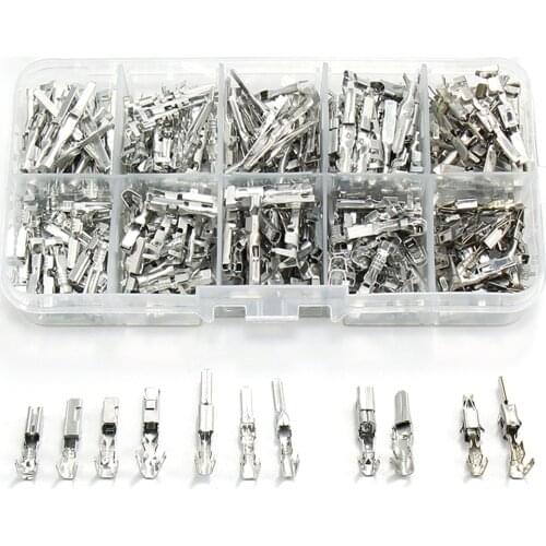 280 Pcs Automotive Connector Piece 2.2/ 2.8/ 3.5 Mm Male And Female Crimping Terminals Auto Cold Pressed Wire Socket For Car