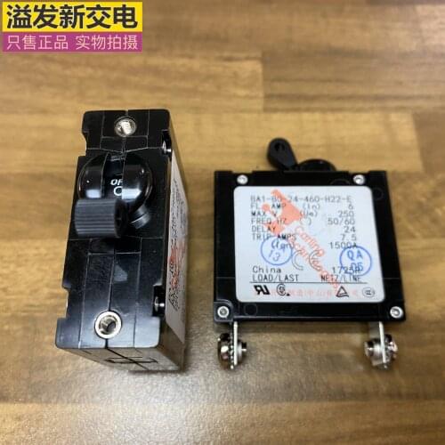 Original new 100% BA1-B0-24-460-H22-E 6A 250V 1P equipment circuit breaker