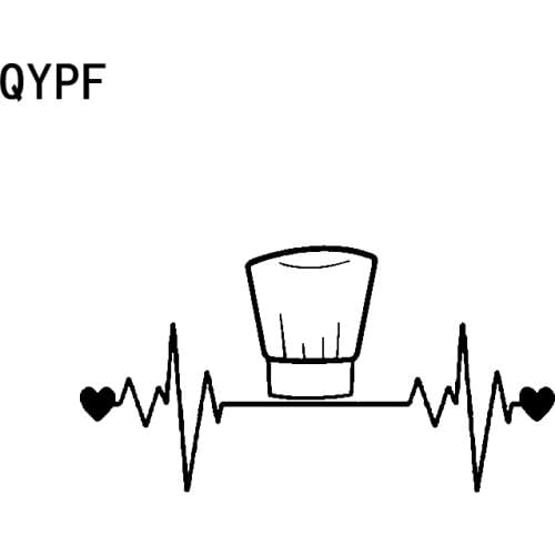 QYPF 16.5CM*8.5CM Interesting Vinyl High-quality Chef Lifeline Car Sticker Waterproof Decal C15-3230