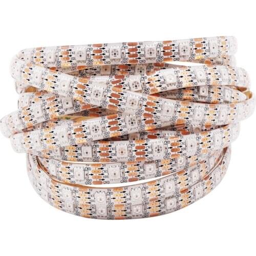 5V Smart Led Pixel Strip Light 5050 1m 5m CX2802 WS2801 IC Similar APA102 30/60 LED Waterproof DATA CLOCK Seperately LED Lights