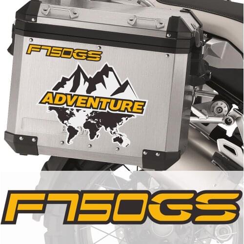 Motorcycle Top Side Tail Box Cases Panniers Luggage Aluminium Stickers Decal Fit For BMW F750gs F750 F 750 GS ADV Adventure