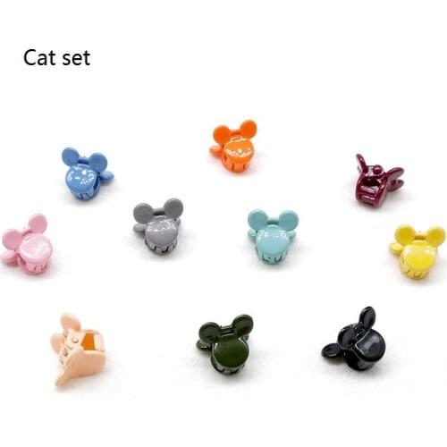 10pcs in Baby Girl kids Mini Hair Claw Clips Flower Hair Bangs Pin Baby Girl Hair Accessories Clips dx109