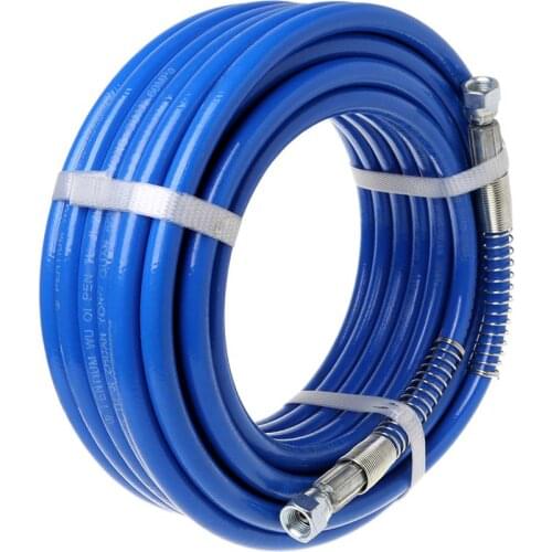 15m Airless Paint Spray Hose Tube Pipe 5000PSI Sprayer Fiber For Sprayer Gun New