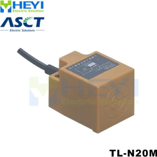2-wire 3-wire Square type inductance proximity sensor TL-N20M Non-flush sensoringing distance 20mm