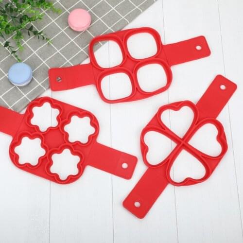 3pcs/4pcs set Fried Egg Mold Pancake Maker Nonstick Cooking Tool Round Heart Pancake Eggs Cooker Mold Kitchen Baking Accessories