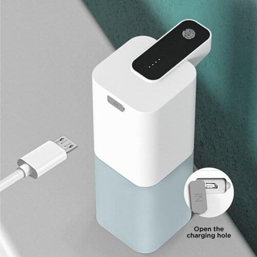 400ml Automatic Soap Dispenser Usb Rechargeable Foaming Touchless Empty Bottle Shower Gel Hand Sanitizer Foam Bottle