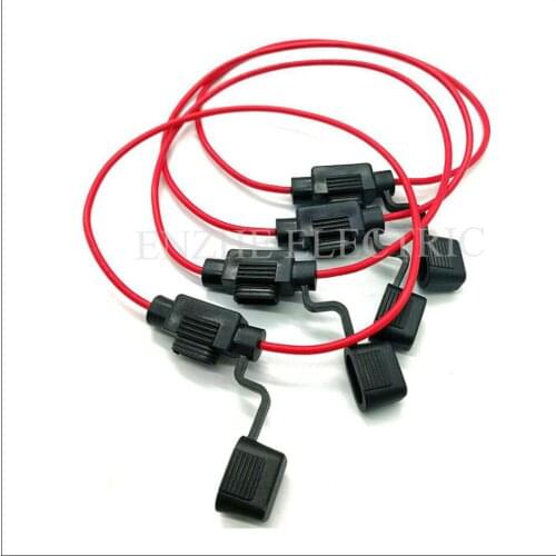 50PCS Small fuse holder with wire Not included safety pin Automotive Fuse holder waterproof fuse box lead type BX2018