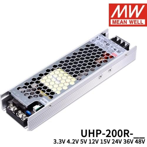 MEAN WELL UHP-200R Built in DC OK 200W Slim Type with PFC Switching Power Supply Meanwell 3.3V 4.2V 5V 12V 15V 24V 36V 48V