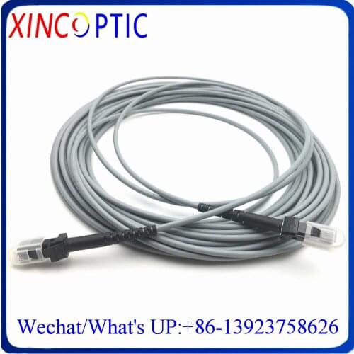 20M MM OM2 50/125 3.0mm Duplex Twin Armored Fiber Cable,20Meters Multimode MTRJ to MTRJ DX Dual Fiber Optic Patch Cord Connector