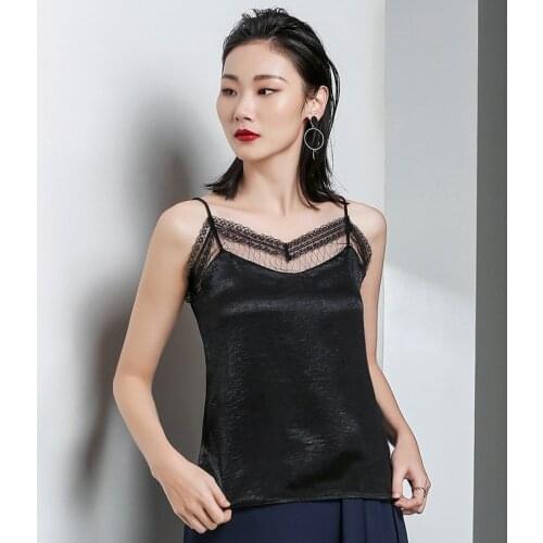T Shirts for Women Spaghetti Strap Summer Sexy Style V-neck Strapless Lace Up Chiffon Tops Fashion Brand Sleeveless Tees New