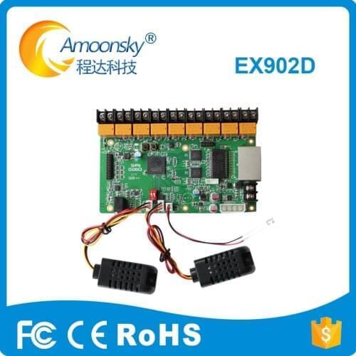 Linsn EX902 / EX902D LED Display control card support temperature and humidity acquisition for big-screen