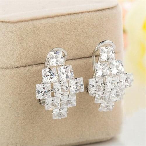 MZC New Women Ear Cuffs Brincos Ouro Boucle CZ Earrings for Women Oorbellen Pendientes Clip on Earrings Orecchini Aretes Jewelry